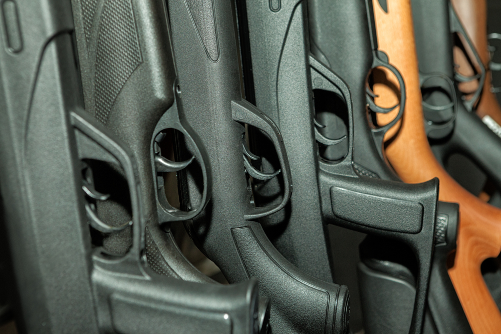 Beretta,Shotgun,Collection,,Exposed,Weapon,For,Viewing